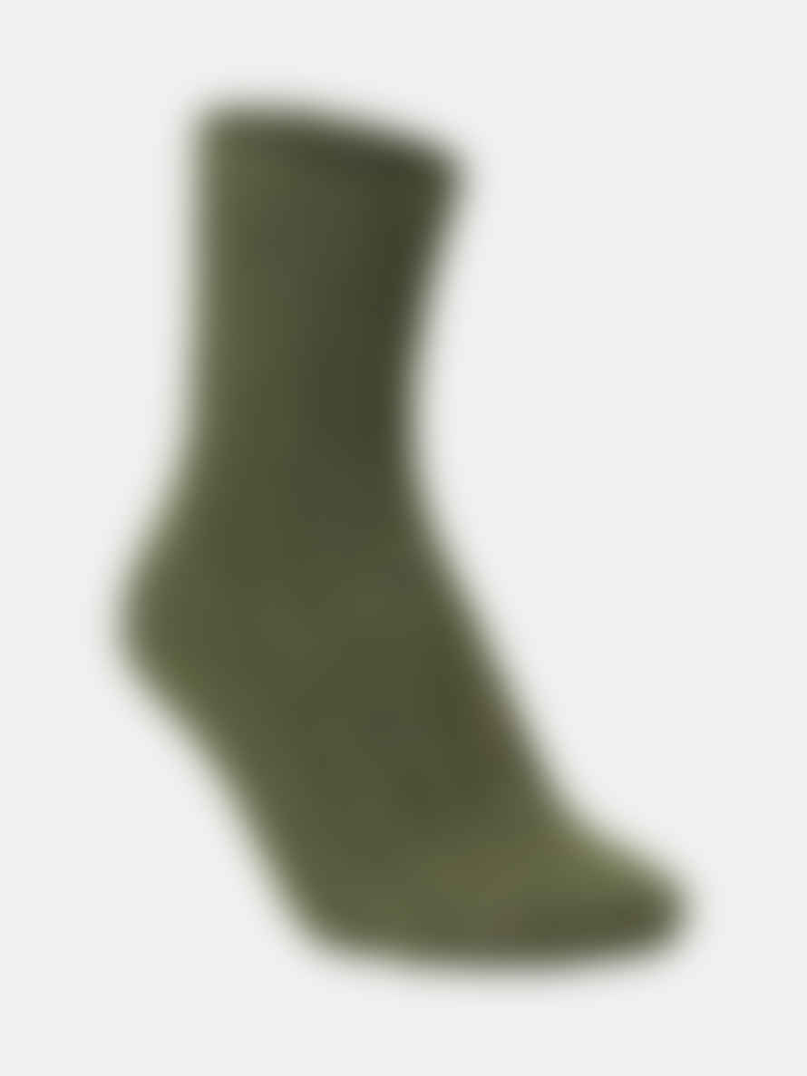 MJM Wool Mix Socks Rib Soft - Green