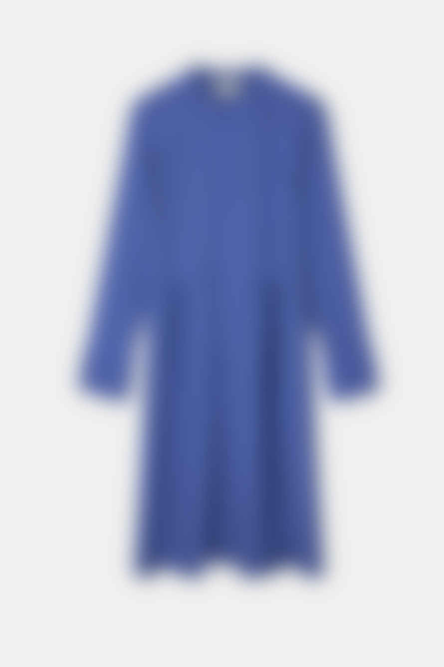 Mads Norgaard Amparo Blue Check Pop Dupina Dress