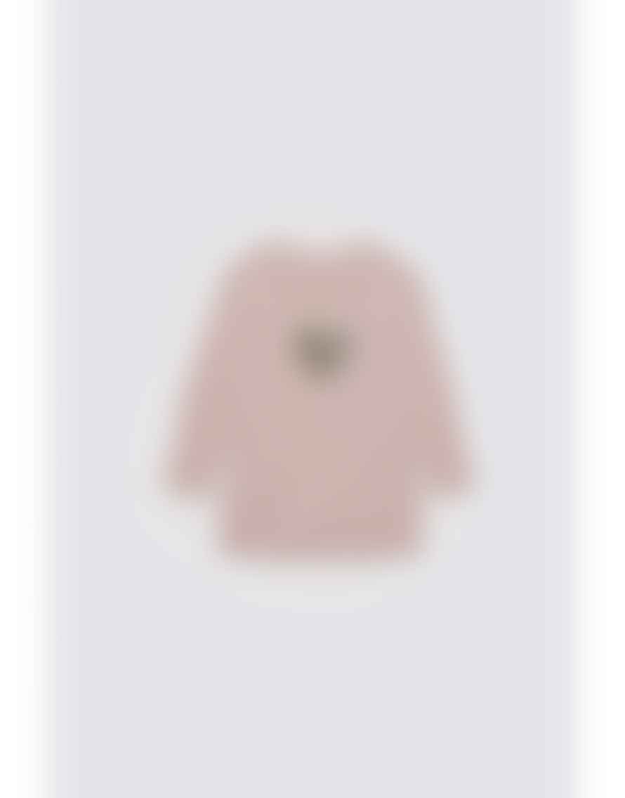 Max & Moi Piba Heart Detail Crew Neck Jumper Col: Marshmallow Pink