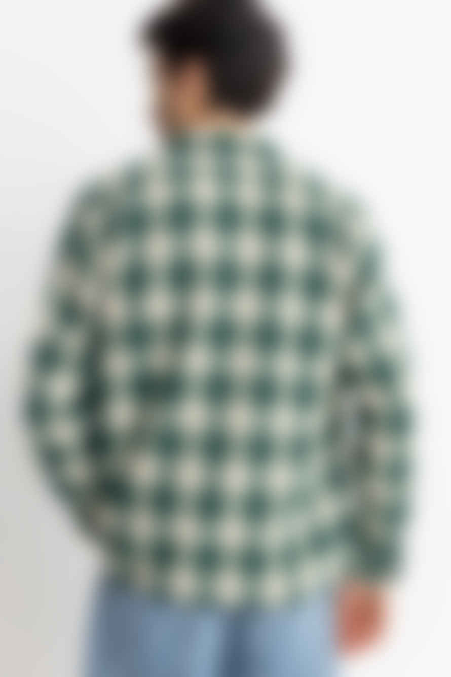 Rhythm. Green Plaid Flannel Shirt