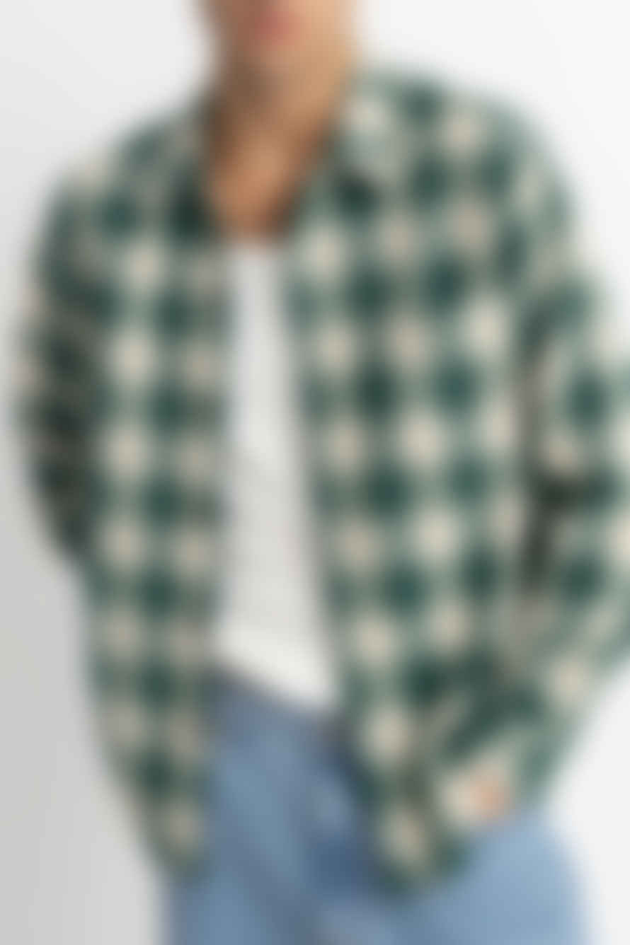 Rhythm. Green Plaid Flannel Shirt