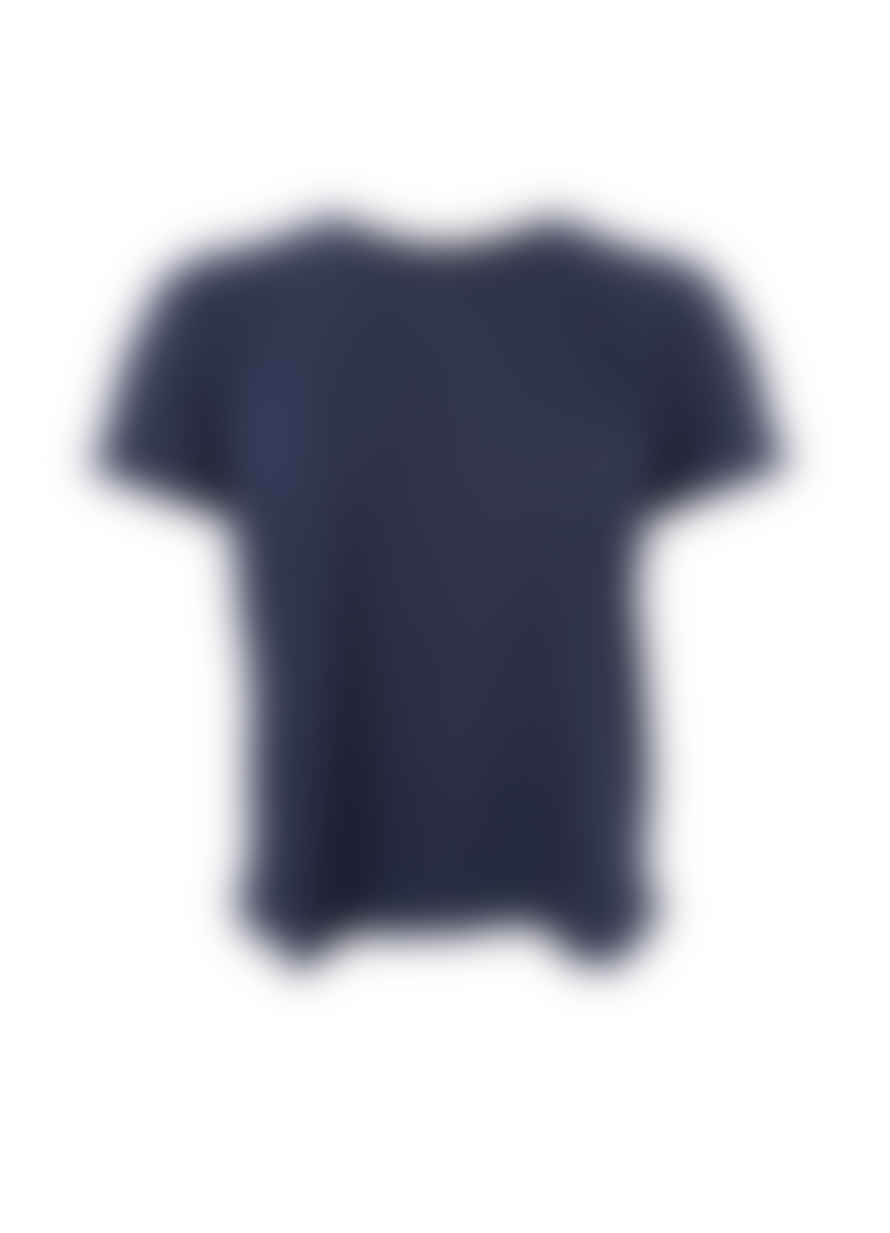 Black Colour Round Neck T-shirt - Navy