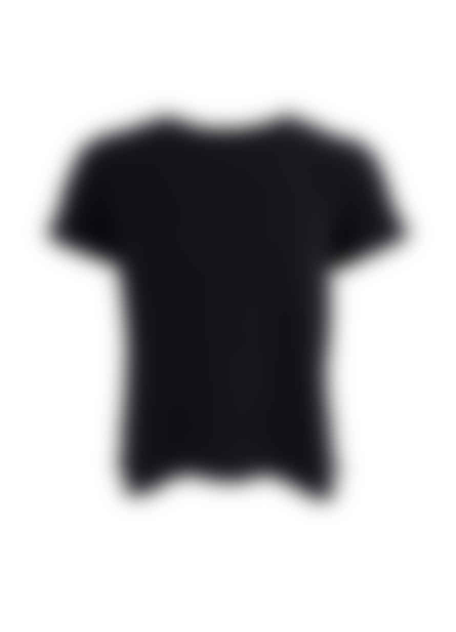 Black Colour Round Neck T-shirt - Black