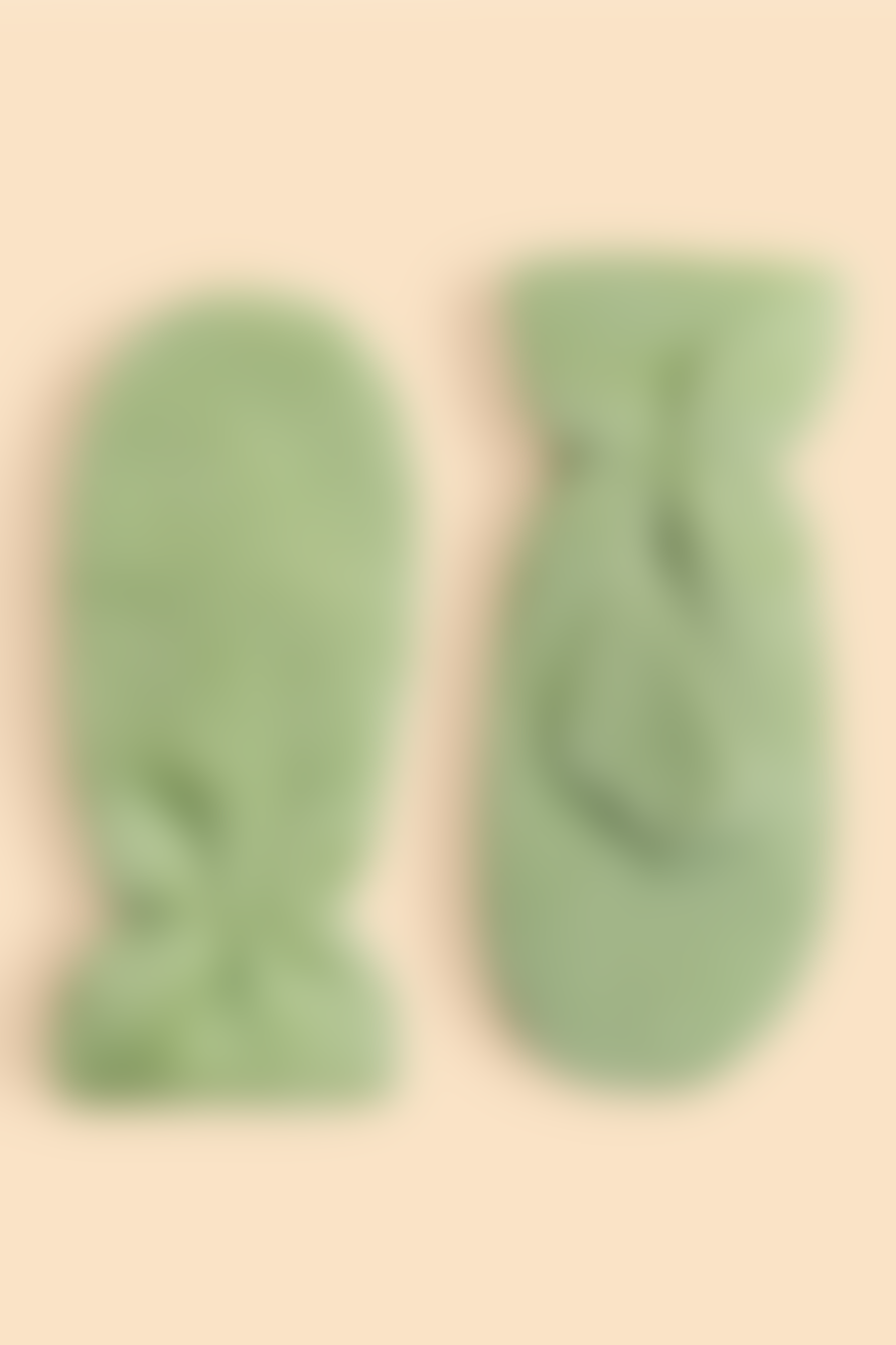 Powder Ted2 Women's Fluffy Teddy Mittens In Sage