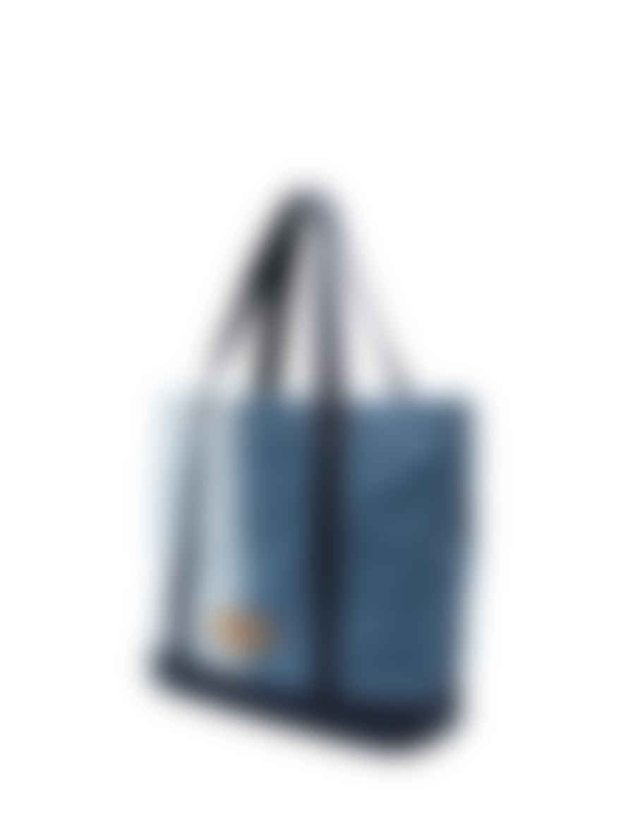 Maison KitsunÃ© Fox Head Logo Denim Tote Bag