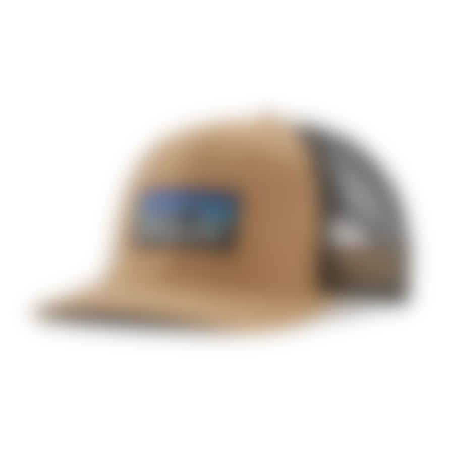 Patagonia P-6 Logo Trucker Hat Grayling Brown