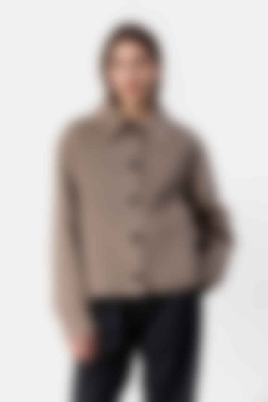 Levete Room Owa Jacket In Taupe Gray