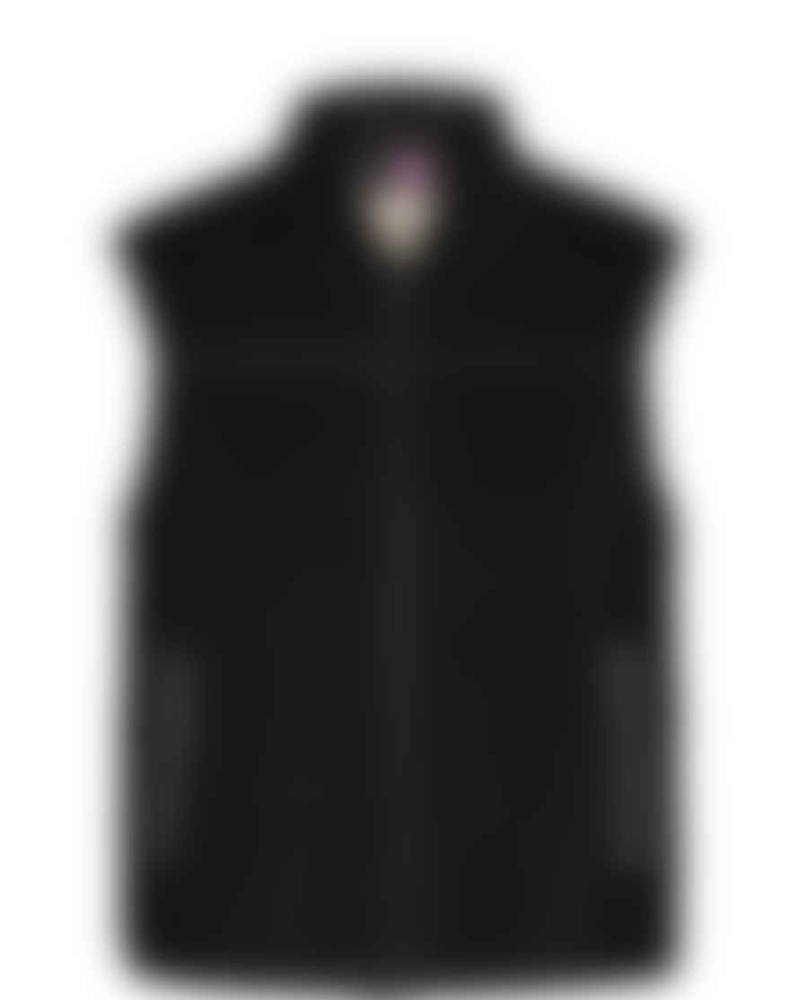 Mos Mosh Rowe Teddy Waistcoat In Black