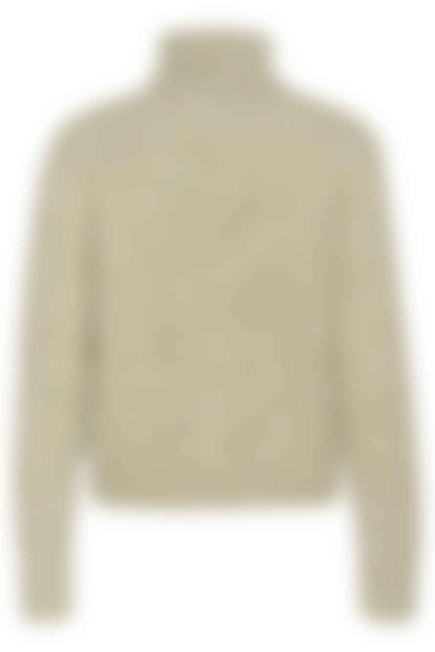 KAFFE Trina LS Pullover In Feather Grey Melange