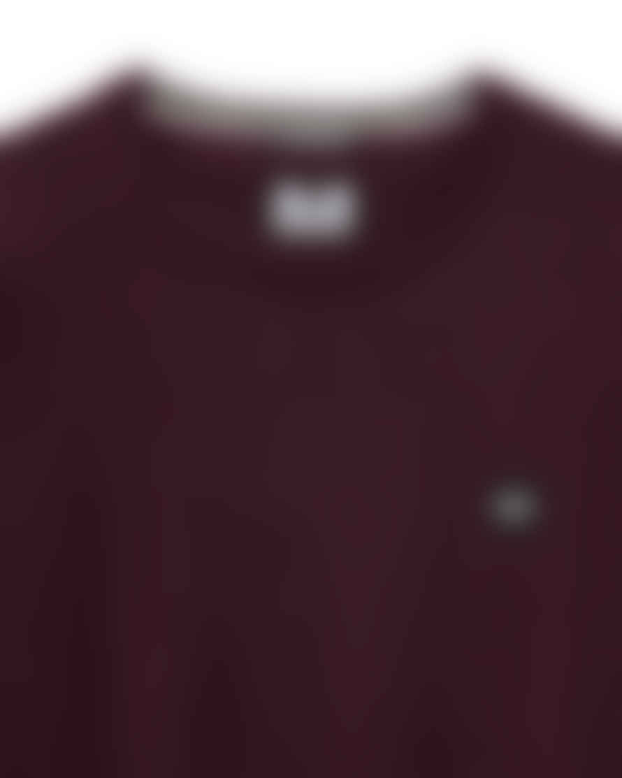 Weekend Offender Solace Crew Neck Sweater In Acai Berry