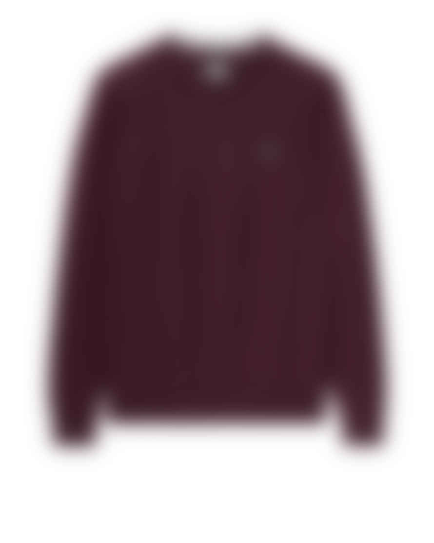 Weekend Offender Solace Crew Neck Sweater In Acai Berry