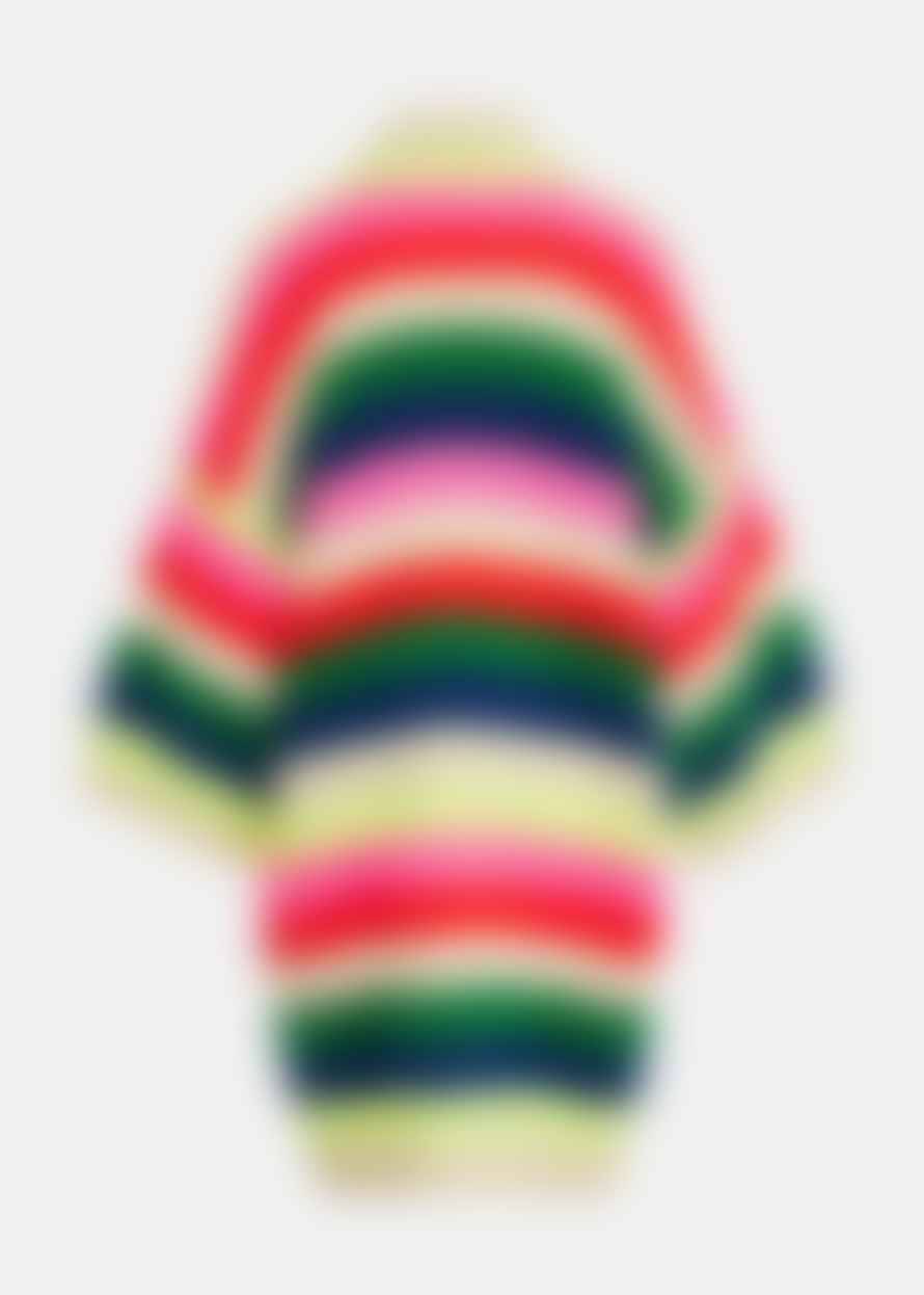 Essentiel Antwerp Multicolour Striped Gablo Midi Cardigan