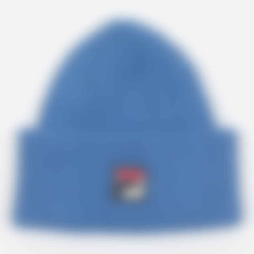 Fila Finns Classic Chunky Turn Up Beanie In Blue