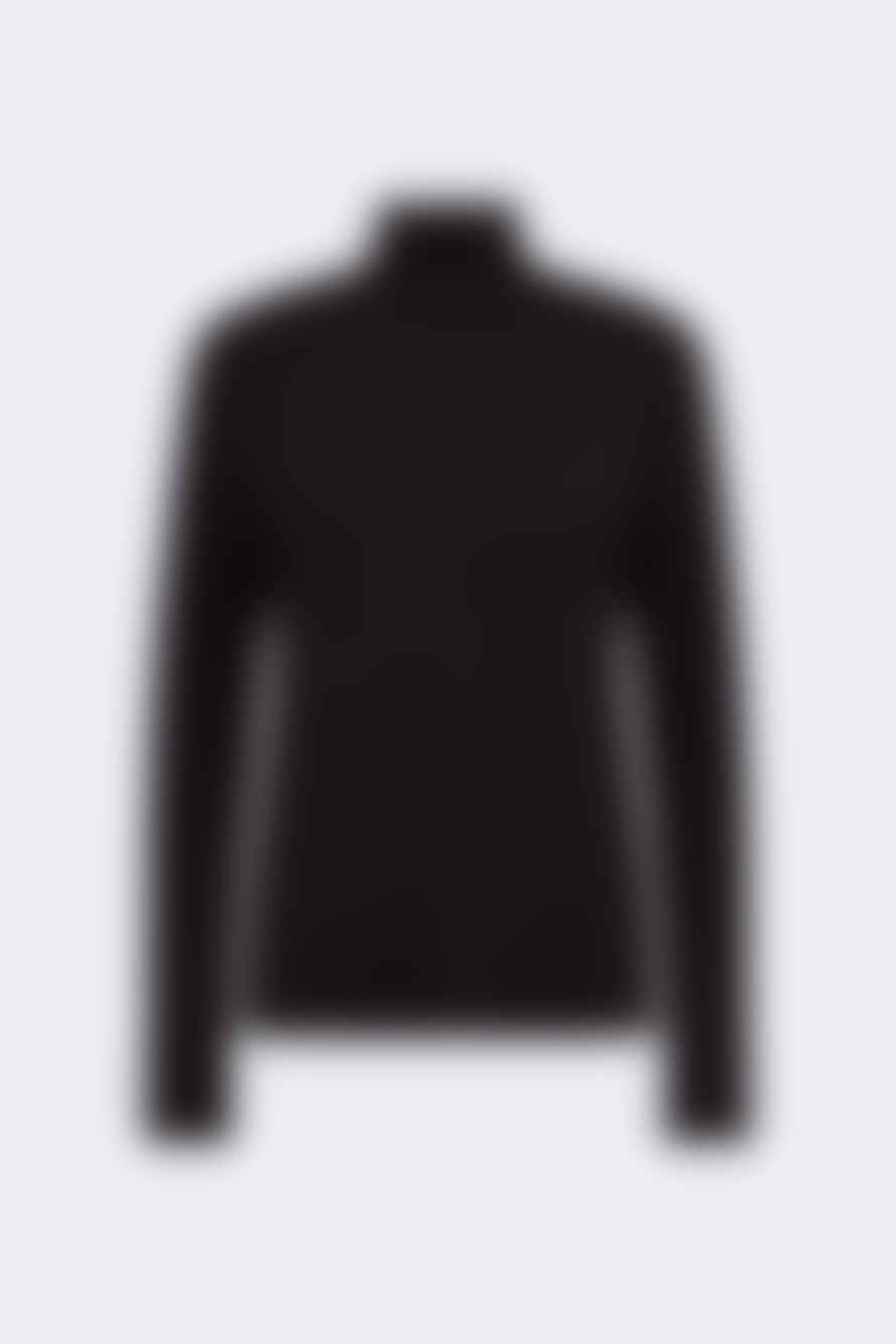 Levete Room Black Ika 19 Funnel Neck Top