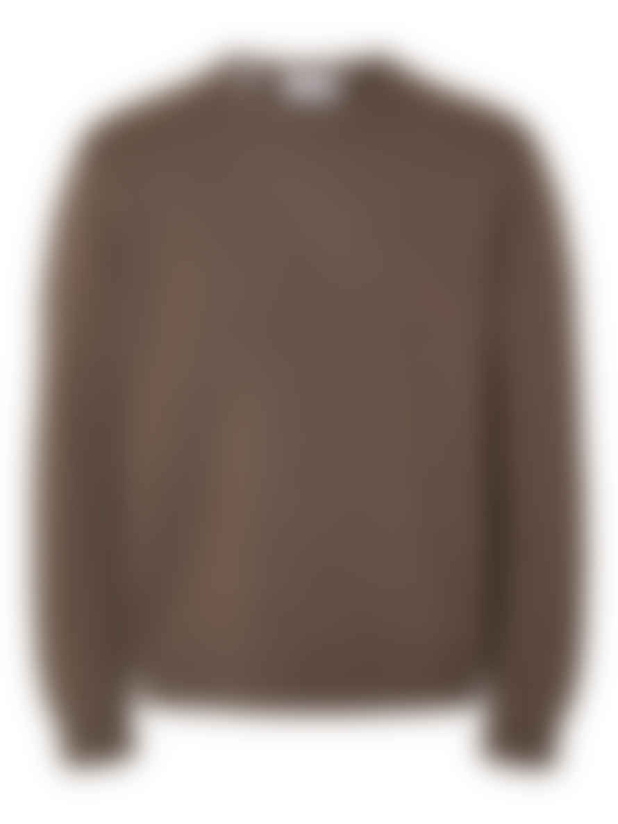 Selected Homme Slhcody Morel Knit Relaxed Crew Neck Jumper