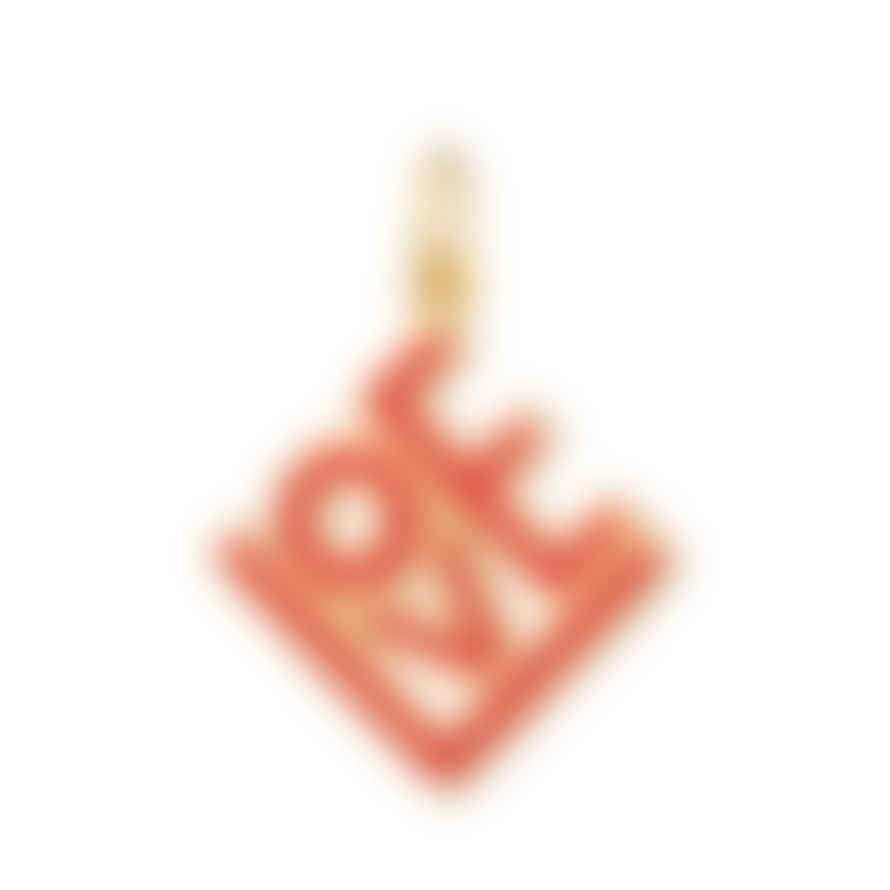 Scream Pretty  Love Charm - Red/Gold