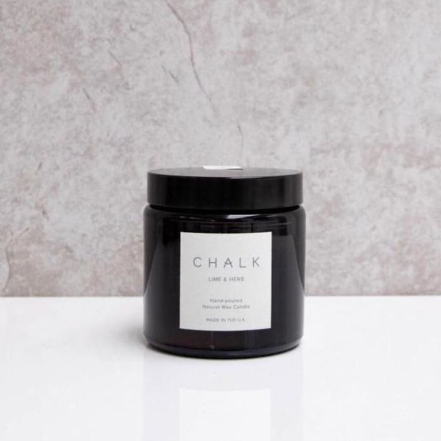 Chalk Lime Herb Candle