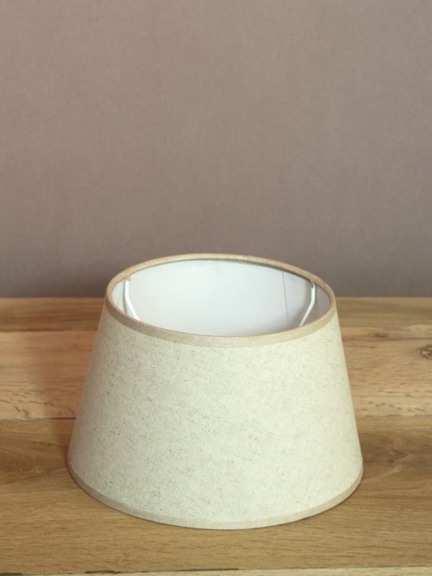 Chehoma Off White Linen Cylinder Lampshade