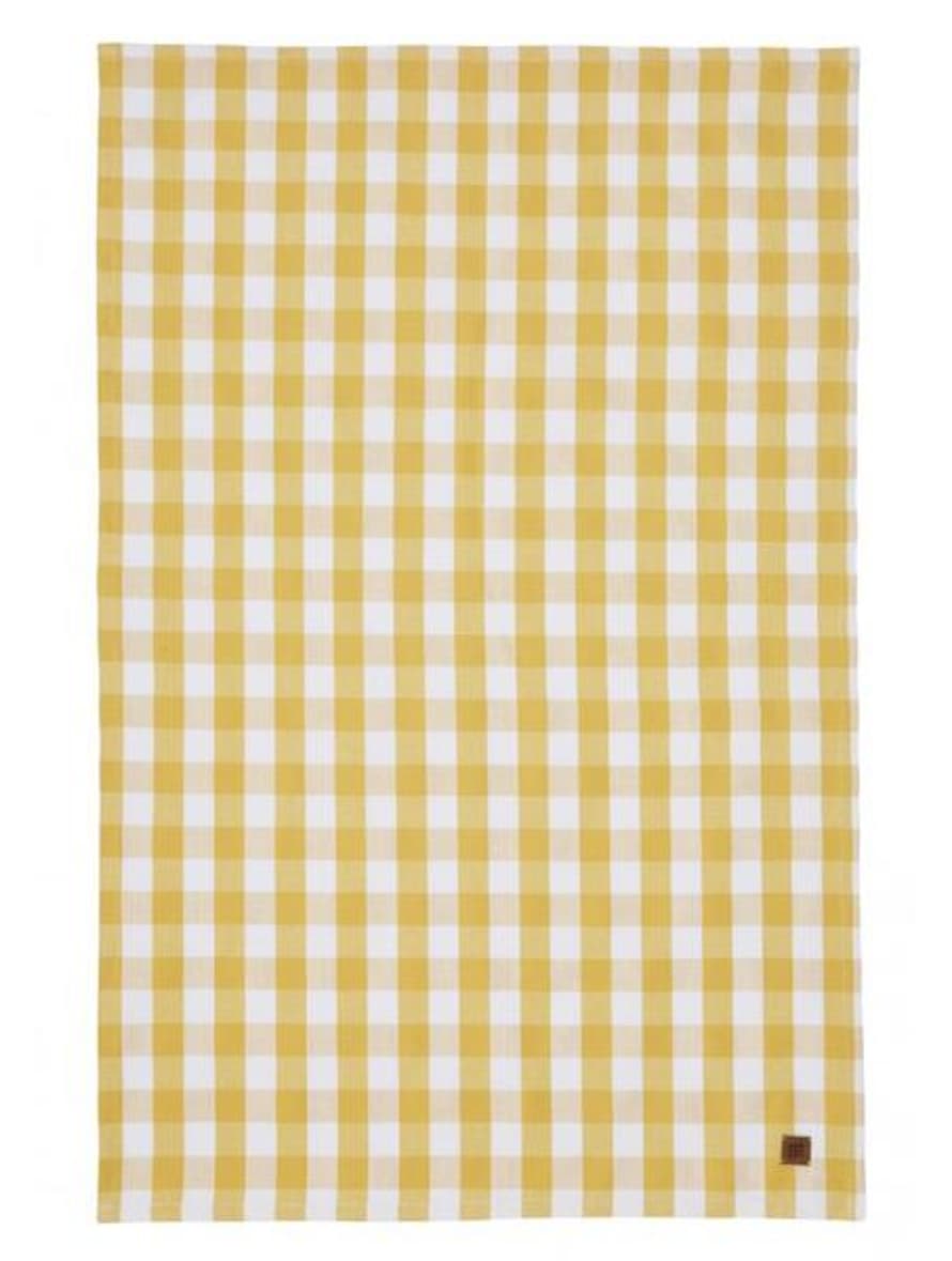 Ulster Weavers Cotton Tea Towel Gingham Yellow