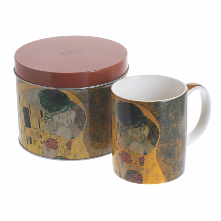John Beswick Gustav Klimt - The Kiss China Mug & Tin Set