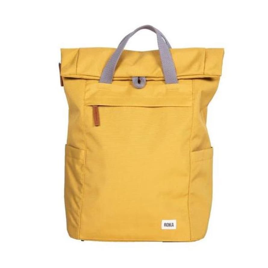 ROKA Lemon Finchley Medium Sustainable Backpack Flax