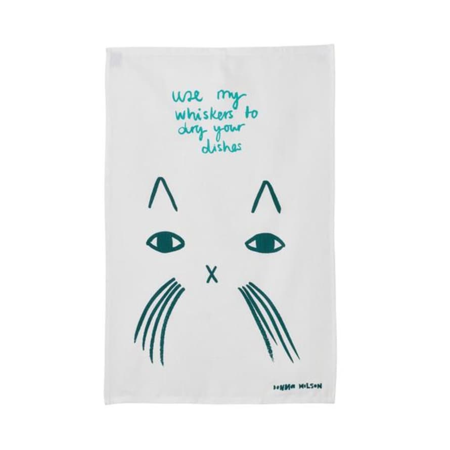 Donna Wilson Use My Whiskers Tea Towel
