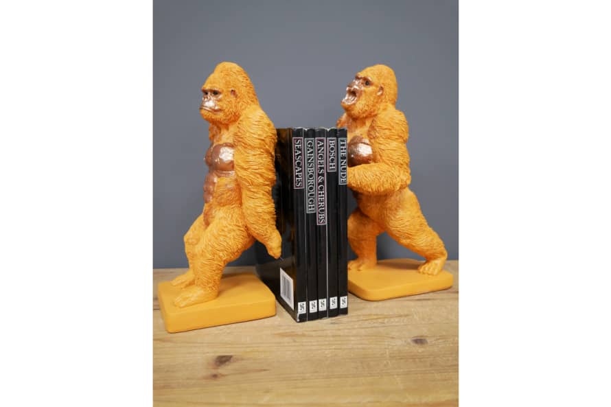 &Quirky Gorilla Push Me and Pull Me Bookends