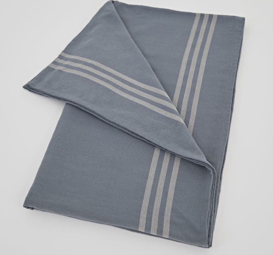 Weaver Green Maxime Tablecloth Blue/Linen 250 x 160cm
