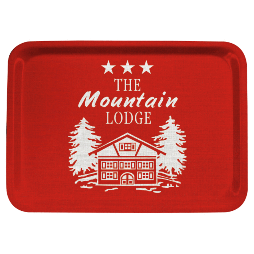 Aramis Red Fiber Tray The Mountain Lodge