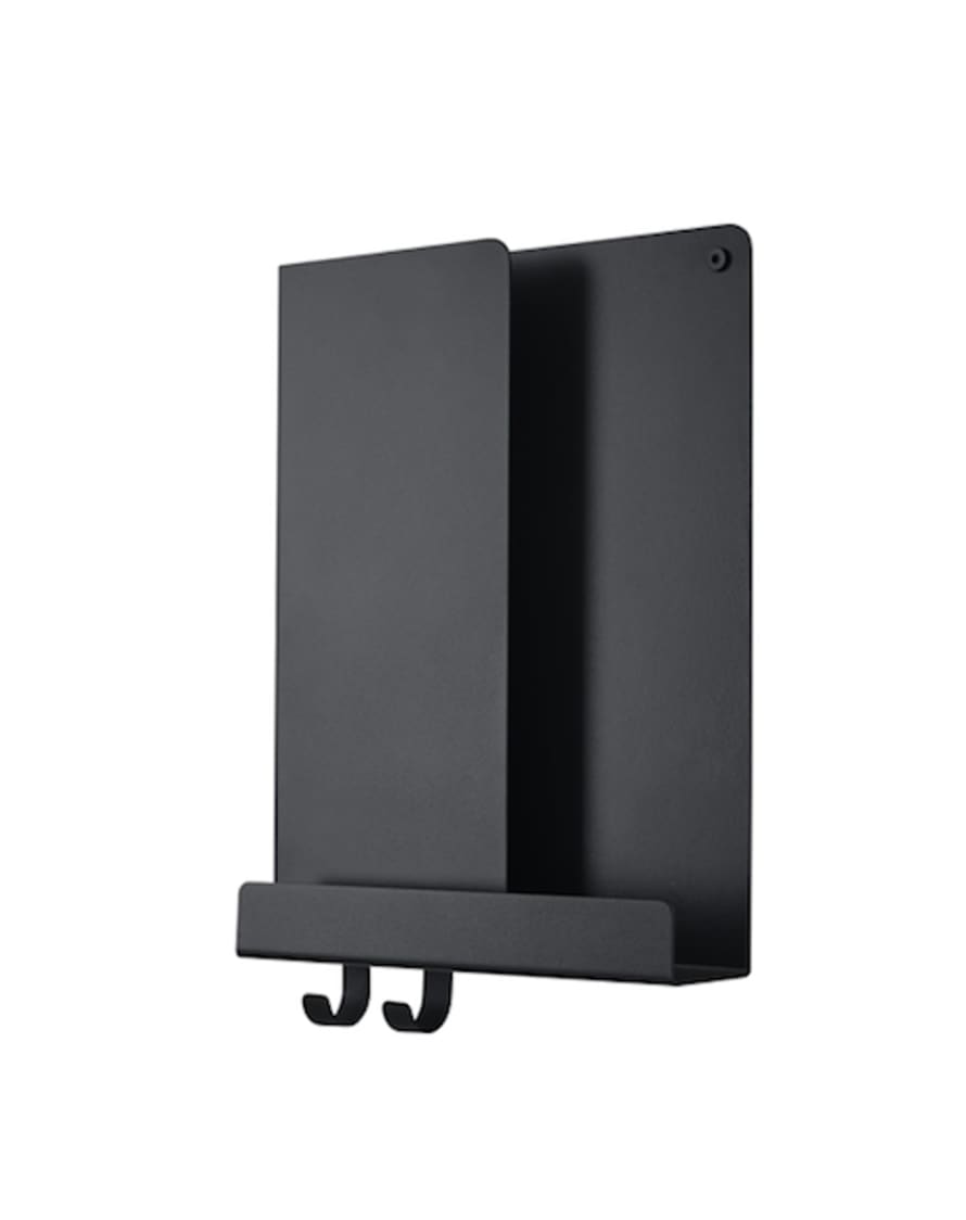 Muuto 29.5 w x 40 h cm Black Steel Folded Shelves