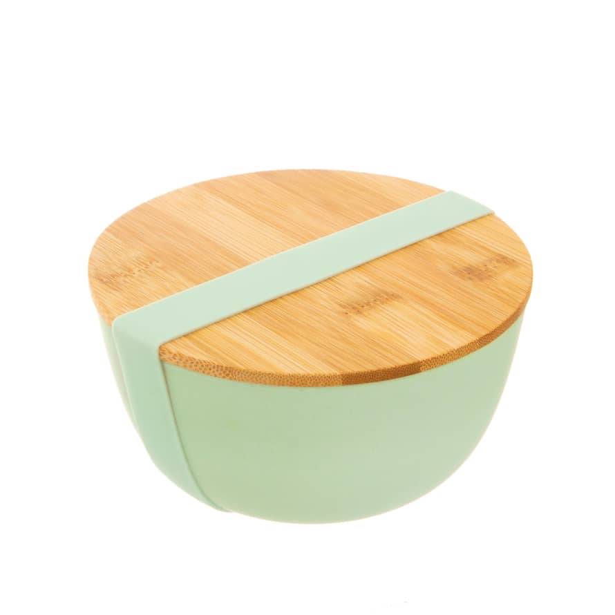 Sass & Belle  Mint Green Bamboo Bowl with Lid