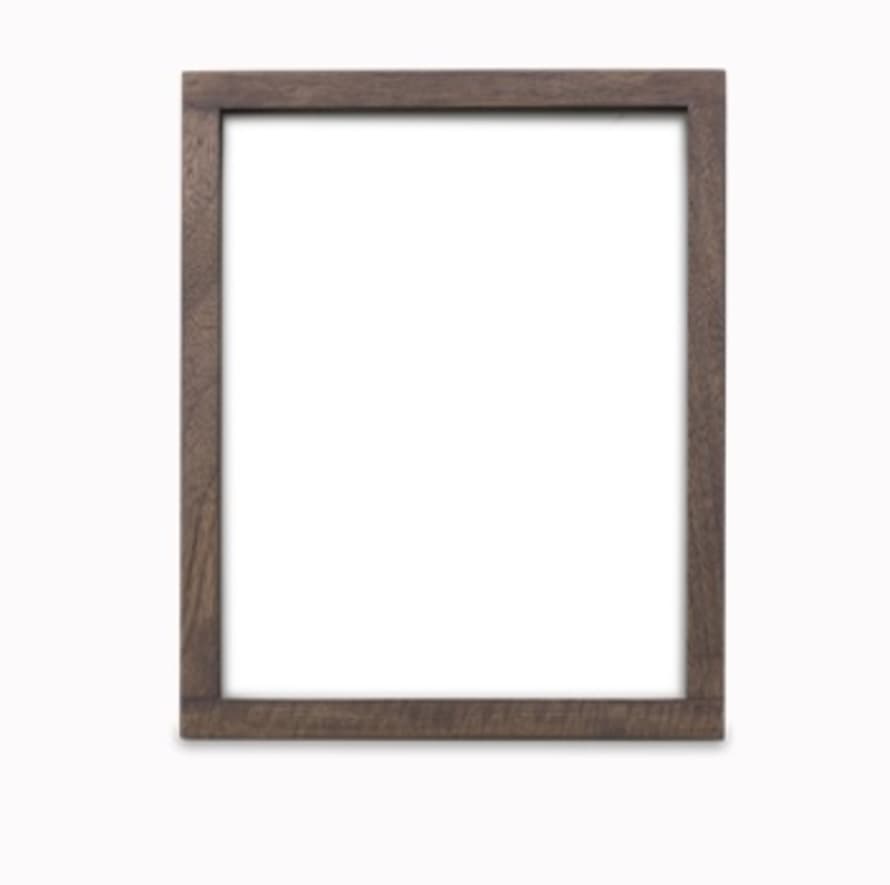 Nkuku 20.32x25.4 cm Dark Mango Wood and Glass Indu Frame