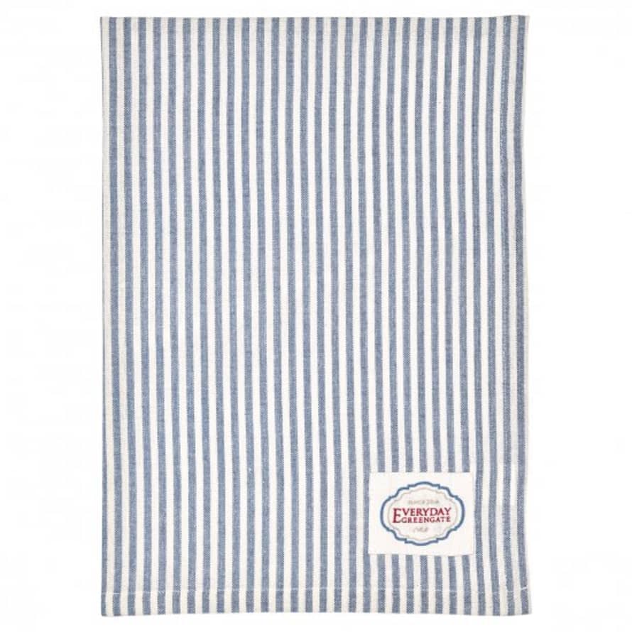 Green Gate Blue Stripe Alice Tea Towel