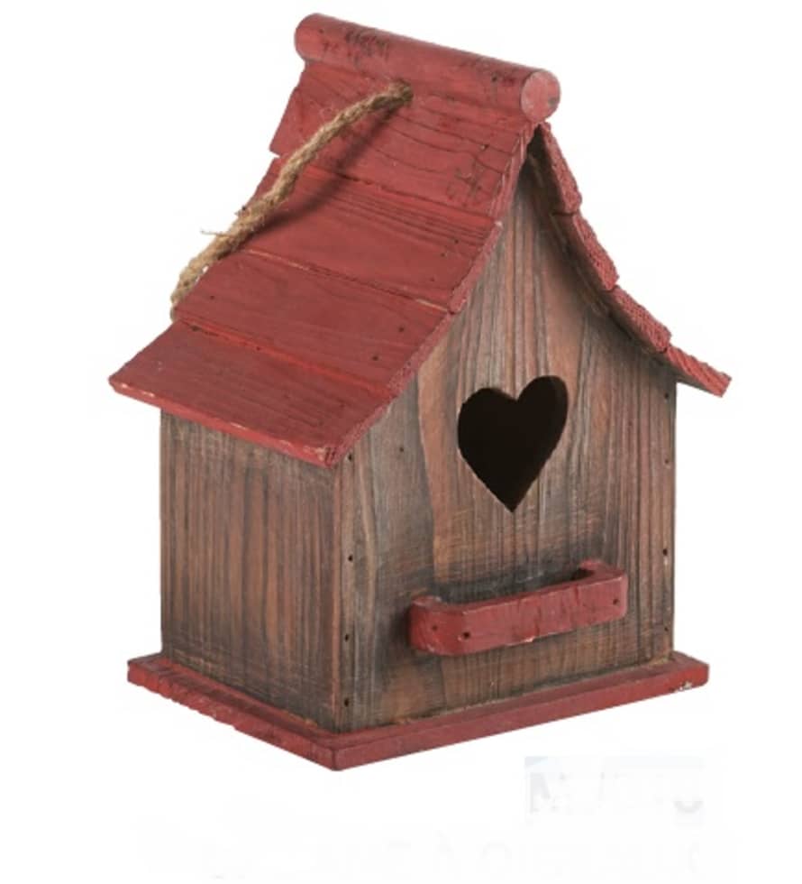 COUNTRY CASA Red Roof Birdhouse