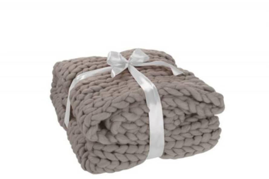 Jolipa XL Grey Knit Blanket