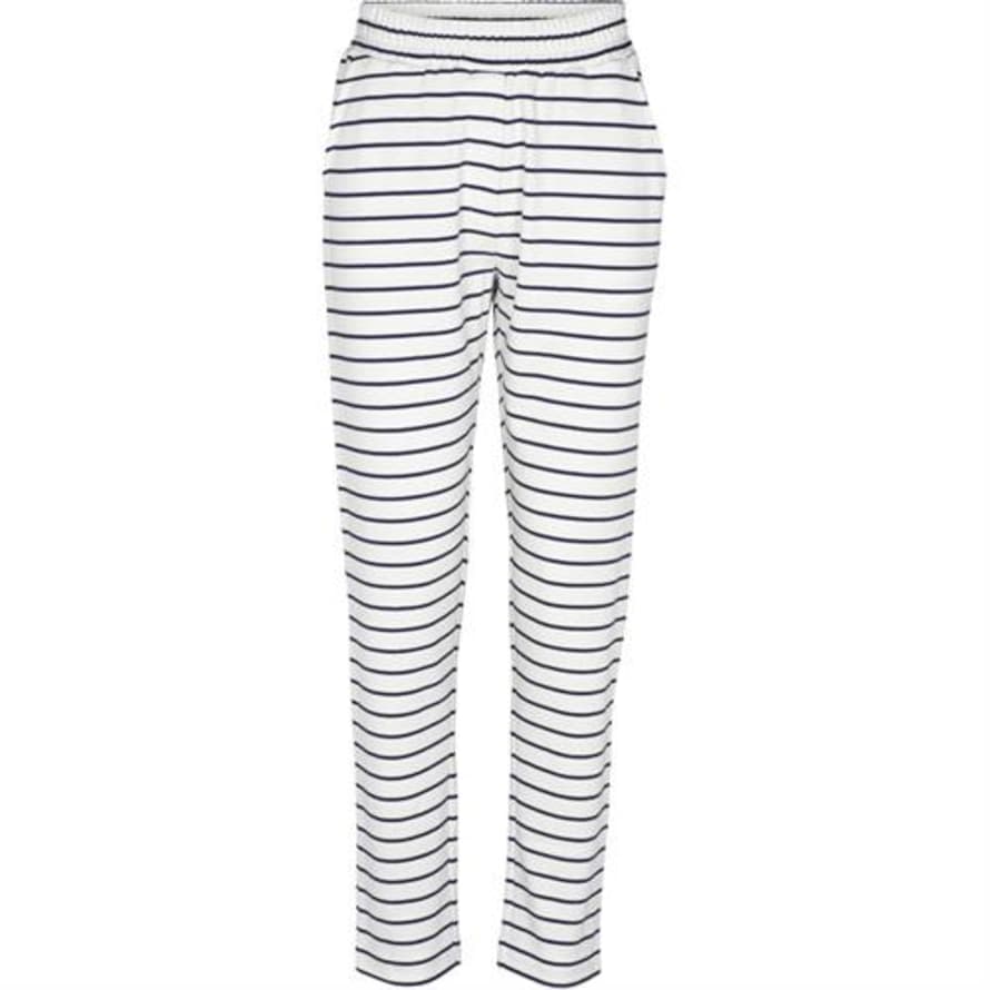 Basic Apparel Blue and White Stripe Saga Sweatpants