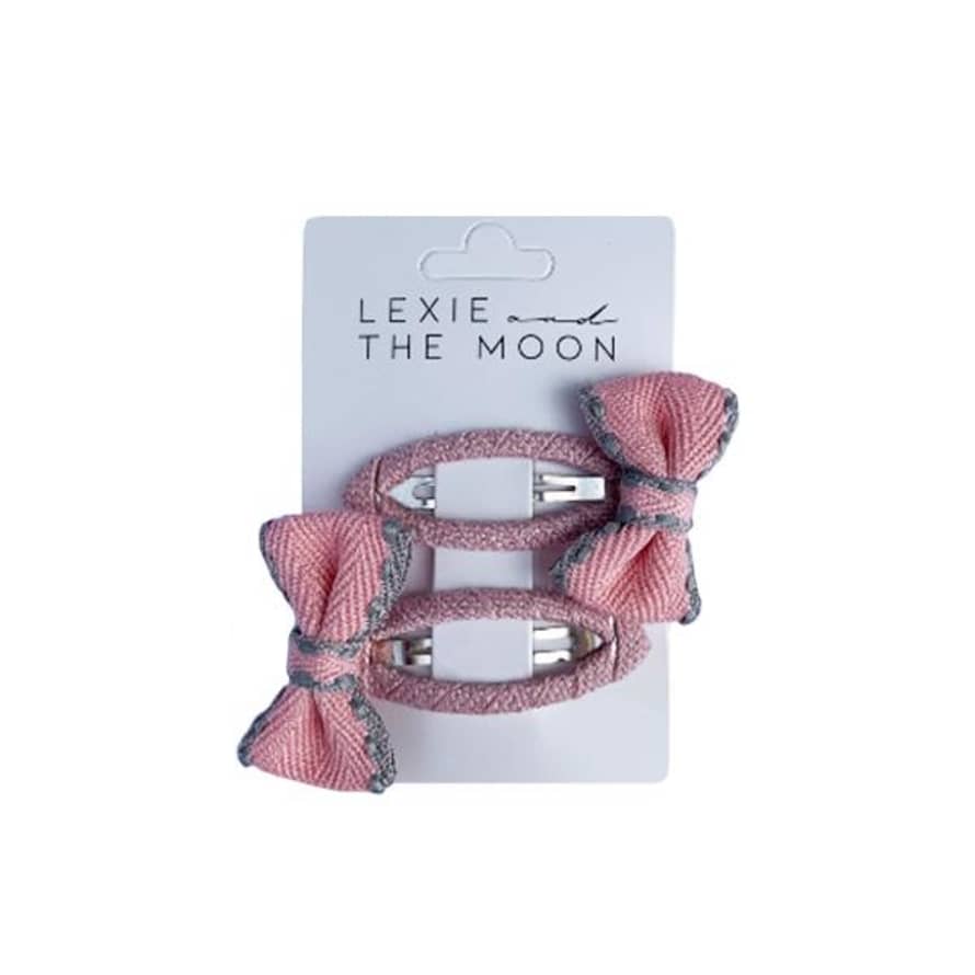 Little Indians Hair Clip Bow Soft Pink
