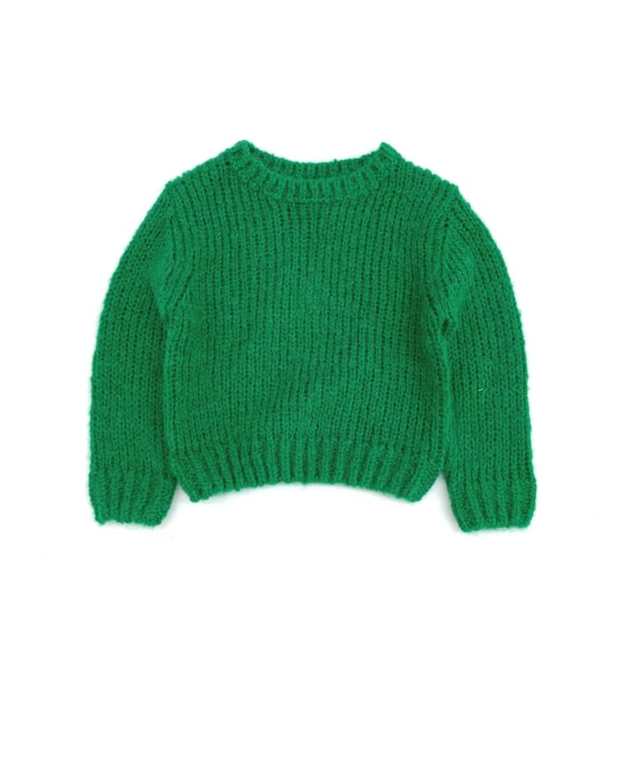 Long live the Queen Rough Sweater in Green