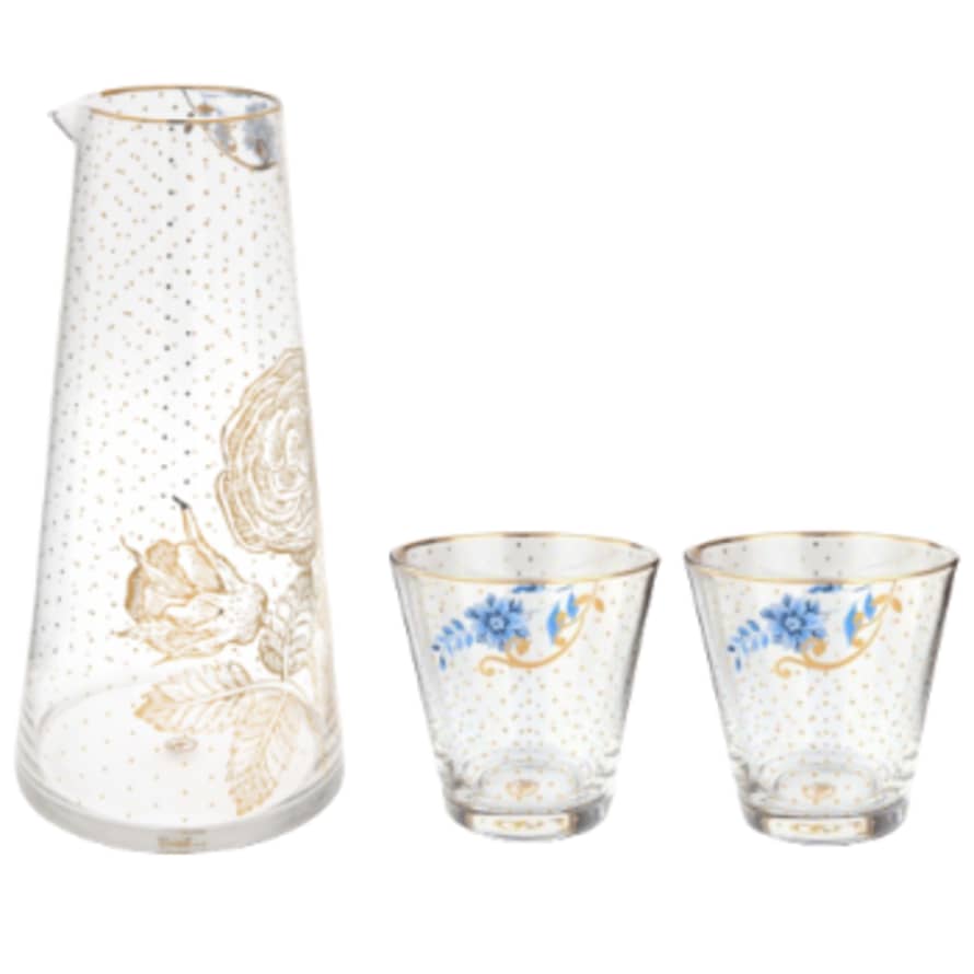 Pip Studio Royal Carafe + Water Glasses - Set of 3