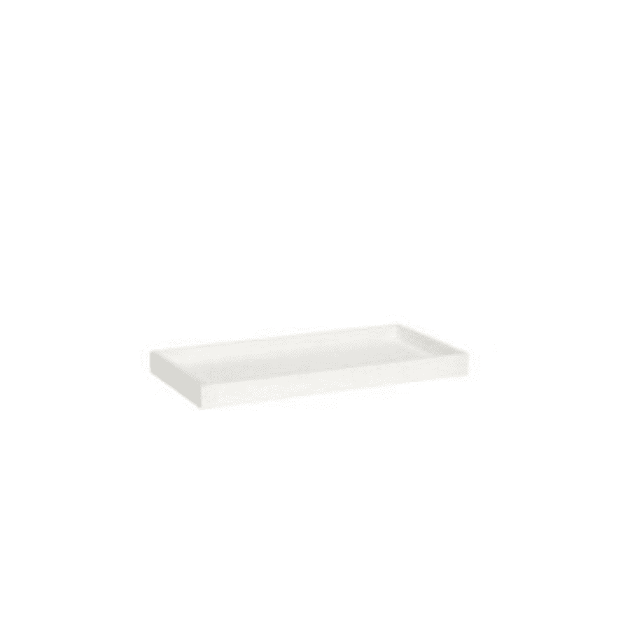 Hubsch White Rectangular Terrazzo Tray in Small Size