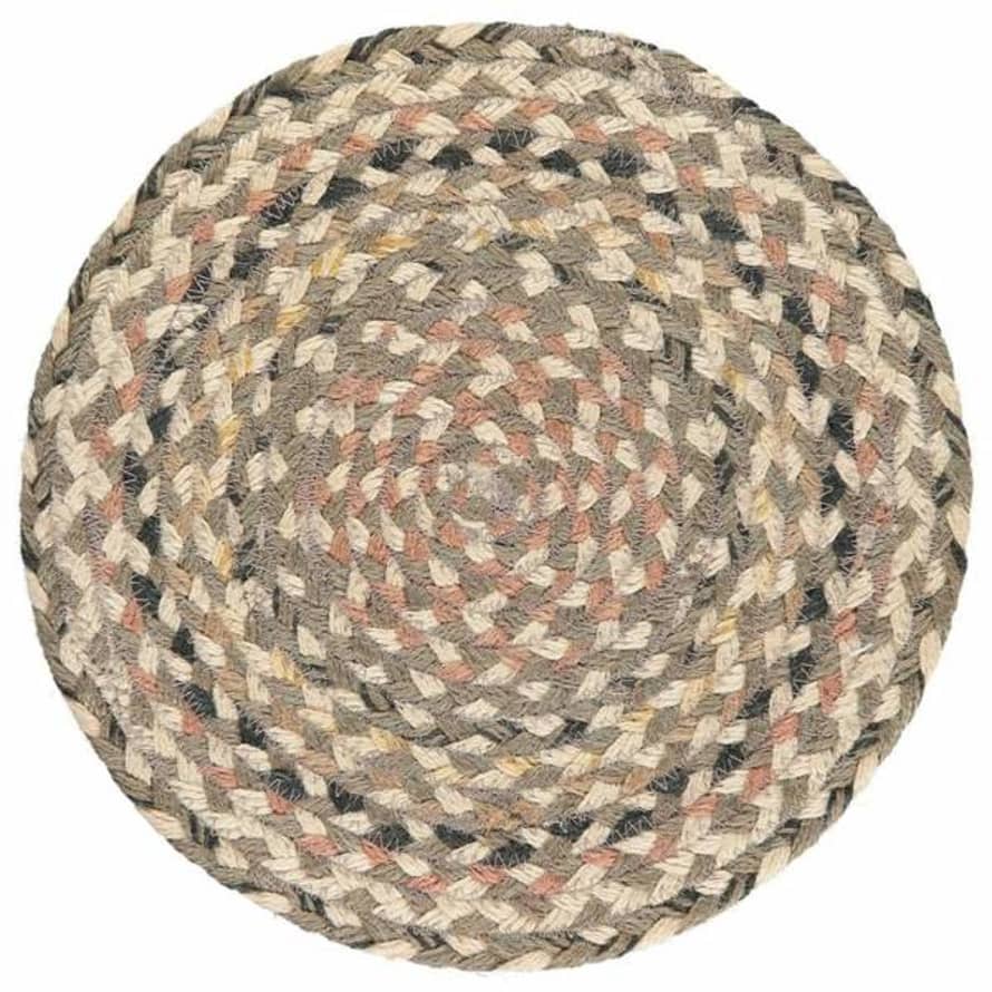 The Braided Rug Company Granite Jute Placemats Set Of 6
