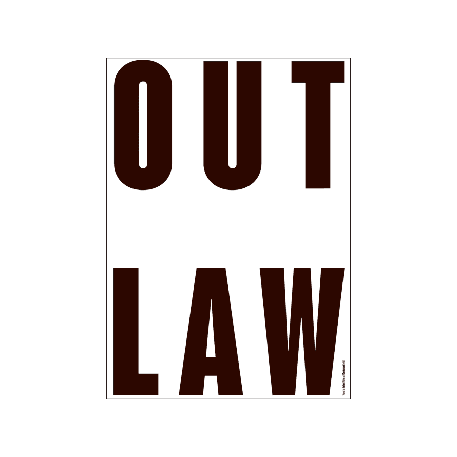 PLTY Get It Out - OUT LAW Poster - 50x70 cm