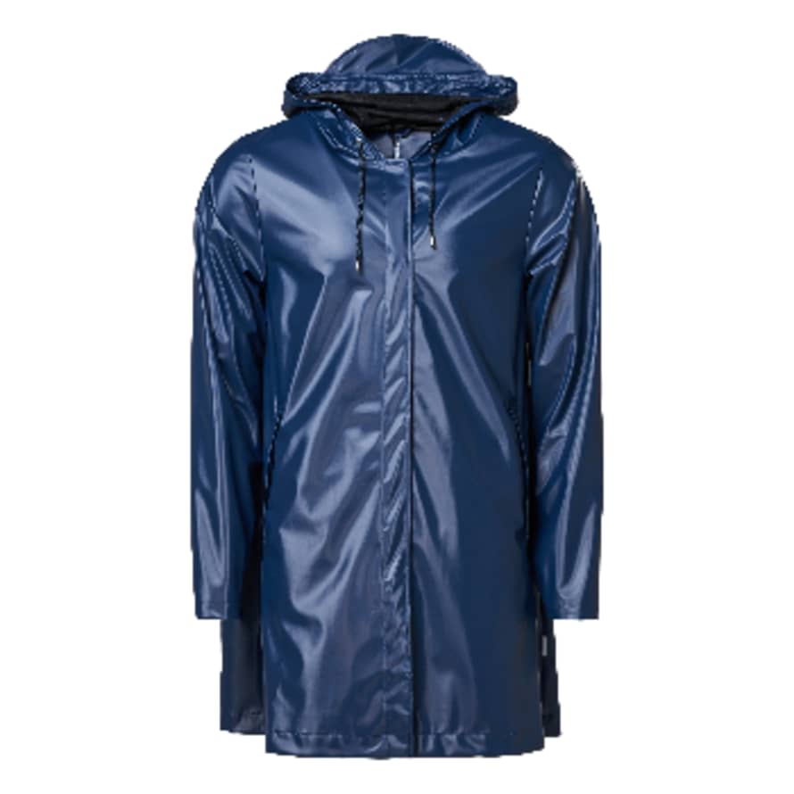 Rains A-Line Jacket Shiny Blue 