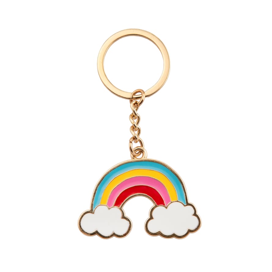 Sass & Belle  Rainbow Keychain with Clouds