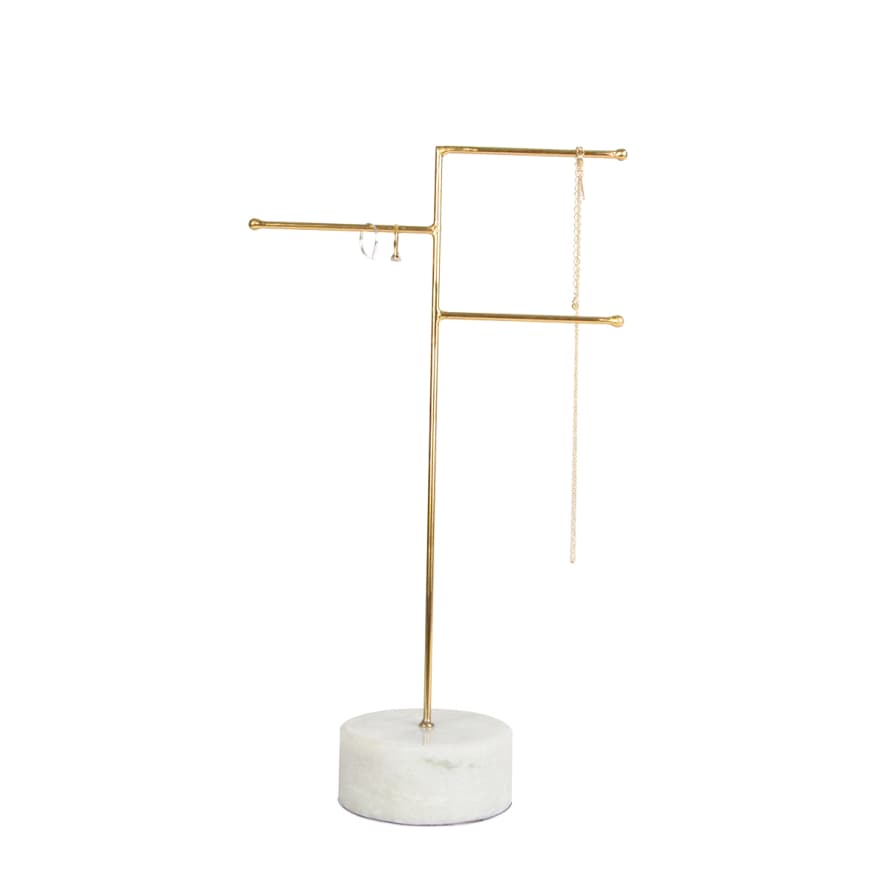 Sass & Belle  White and Gold Jewellery Display Stand