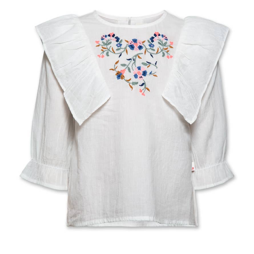 AO76 White Embroidery AO 76 Jade Shirt