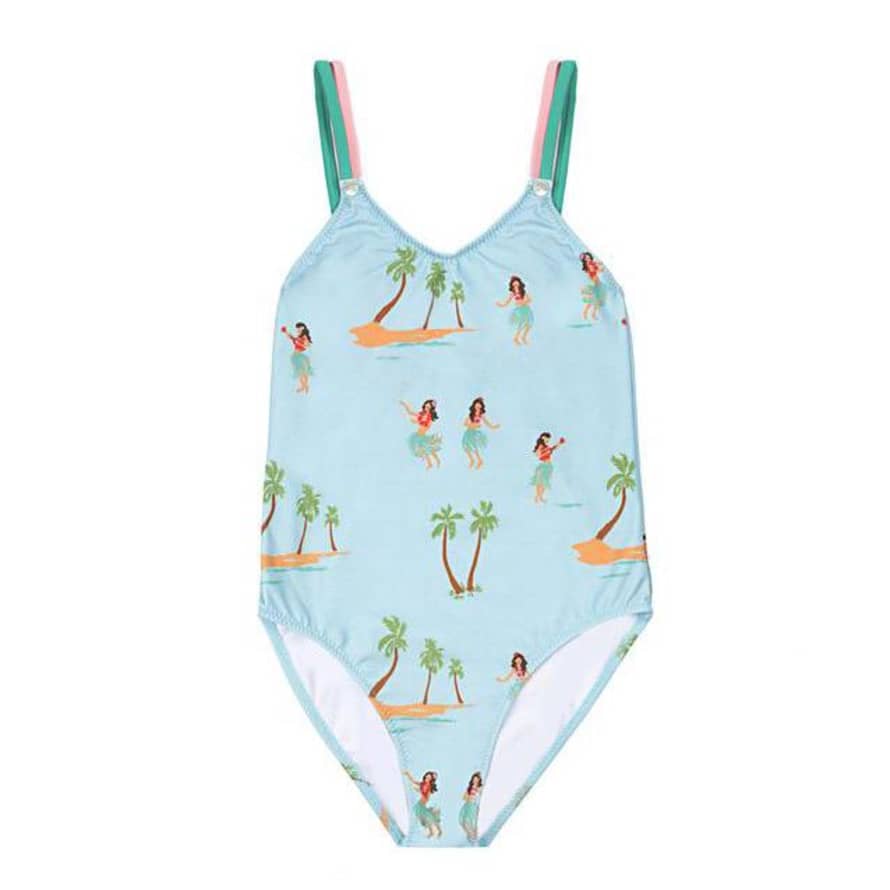 Pacific Rainbow Pale Pink and Green Pacific Rainbow Lisa Swimsuit