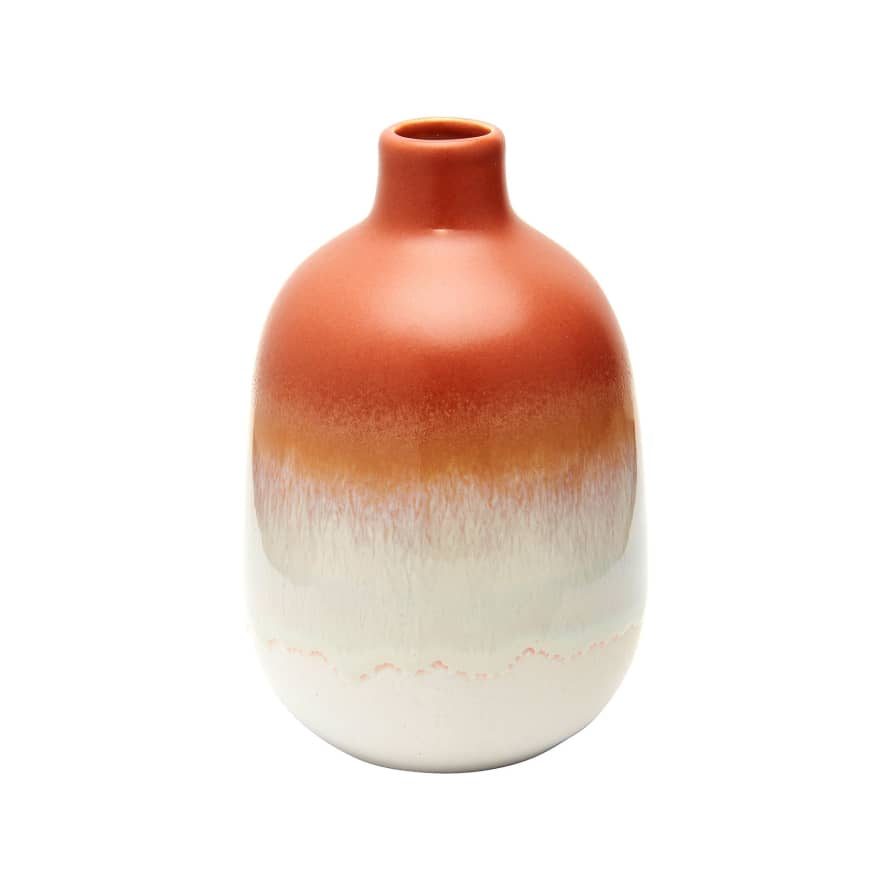Sass & Belle  Amber Dip Glaze Vase