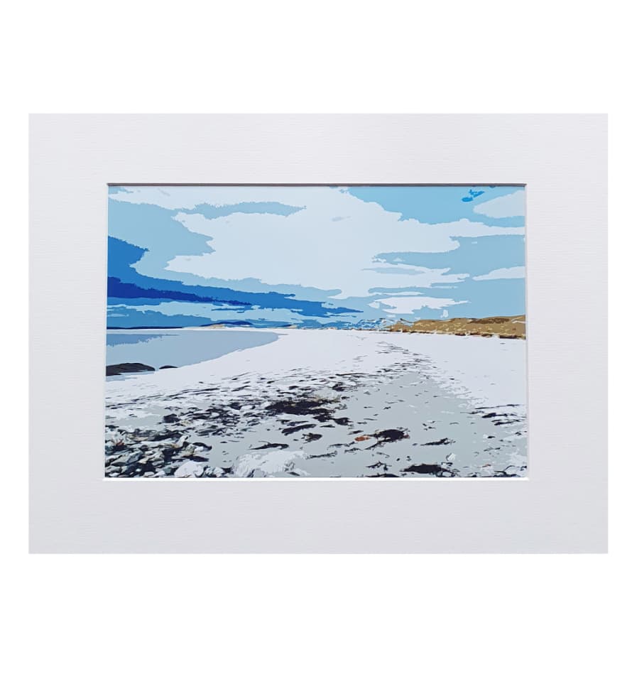 Canvasbutterfly Silver Sands Shoreline Mounted Print 