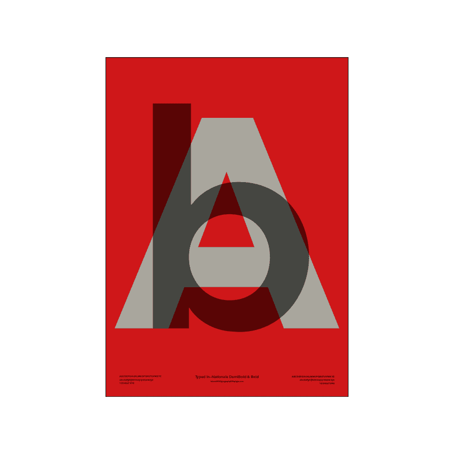 PLTY ILWT - Ab Poster - In Love With Typography - 50x70 cm